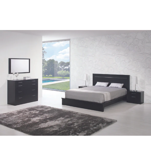 Quarto Casal Completo Bali Preto