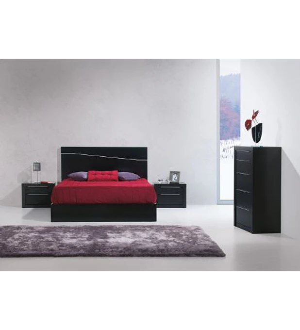 Quarto Casal Completo Baviera Preto