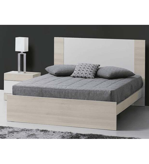 Cama Casal Madrid Carvalho Branco