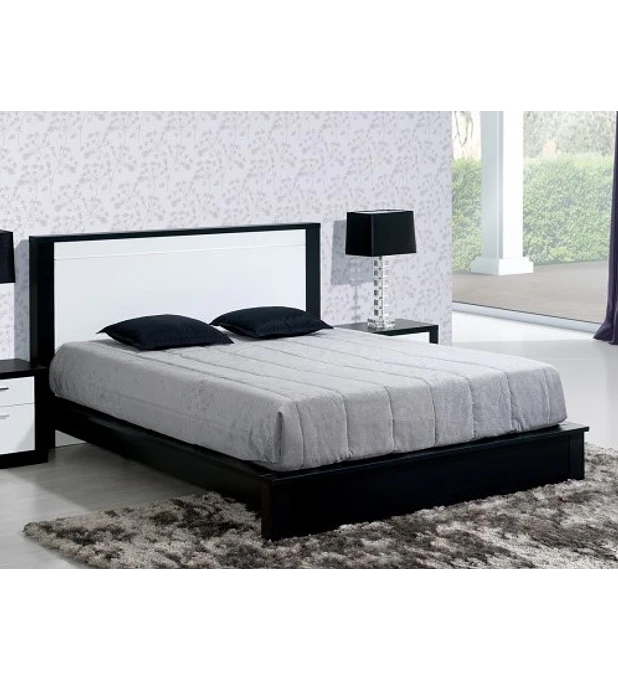 Cama Casal Bali Preto e Branco