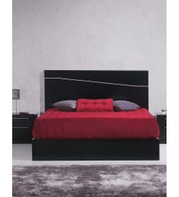 Cama Casal Baviera Preto