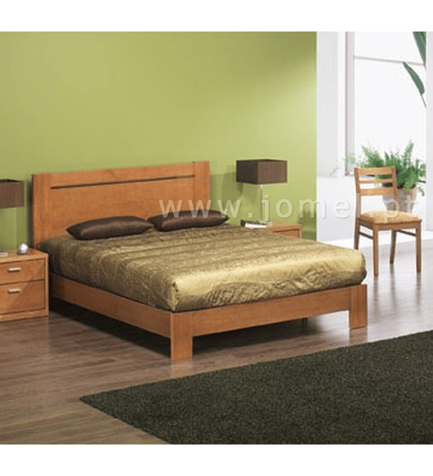 Cama Casal Âncora Pinho Mel 140cm