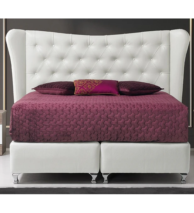 Cama Casal Majestic Estofada Fixo