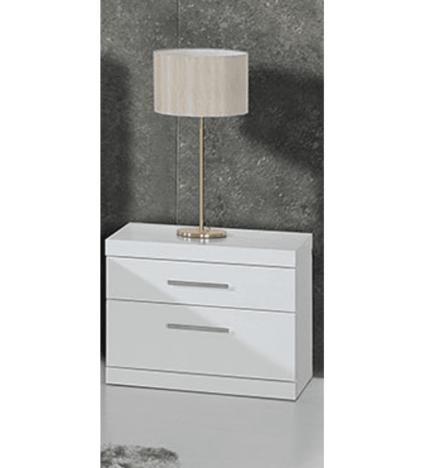 2 Mesas Cabeceira Mónaco Branco