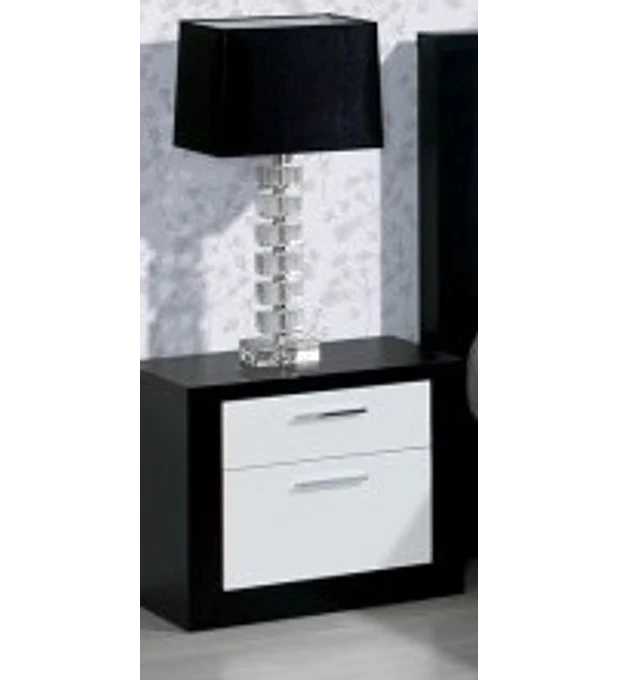 2 Mesas Cabeceira Bali Preto e Branco