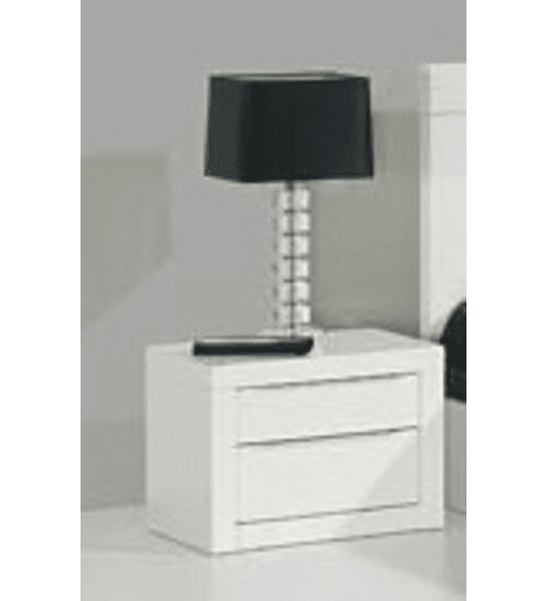 2 Mesas Cabeceira Baviera Branco