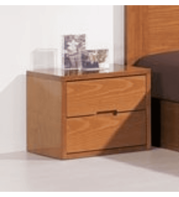 2 Mesas Cabeceira Tróia Pinho Escurecido