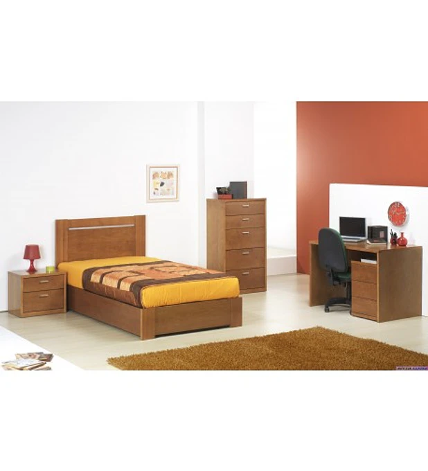 Quarto Solteiro Completo Âncora Pinho Mel