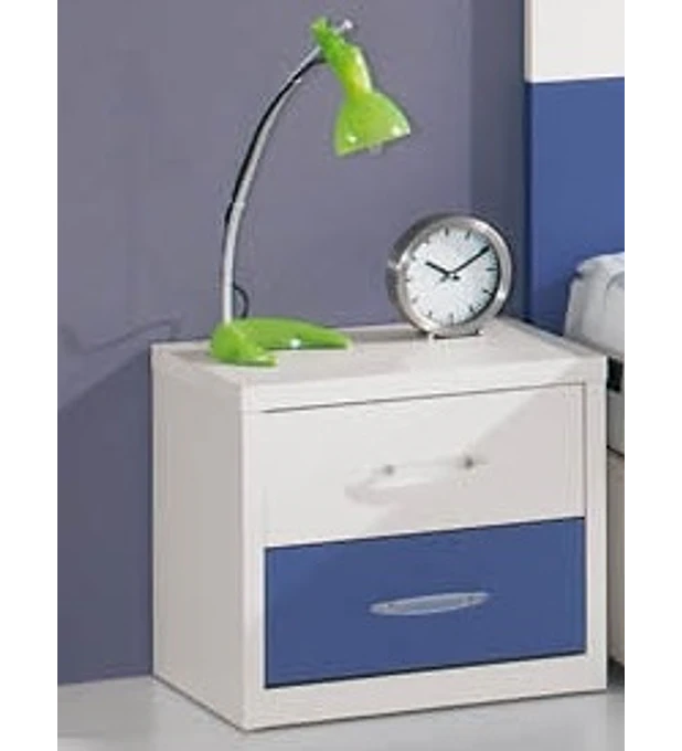 Mesa Cabeceira Kids Maple Azul Branco