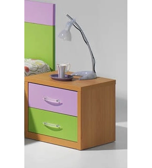 Mesa Cabeceira Kids Faia Verde Lilás