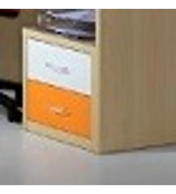 Mesa Cabeceira Kids Maple Laranja Branco