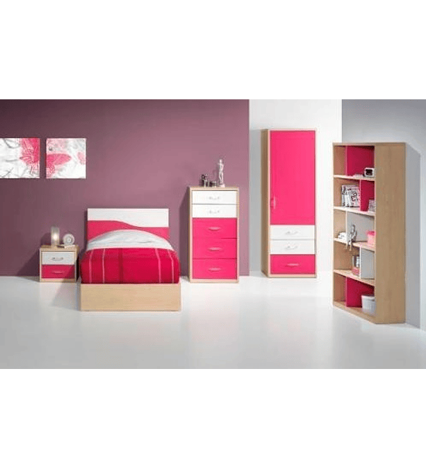 Quarto Criança Completo Kids Maple Rosa Branco