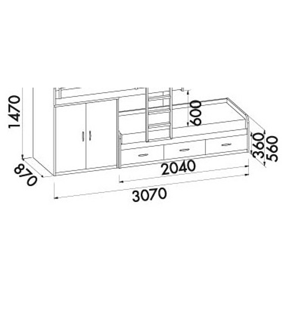 Cama  Inferior Beliche  Kids Faia Lilás Rosa