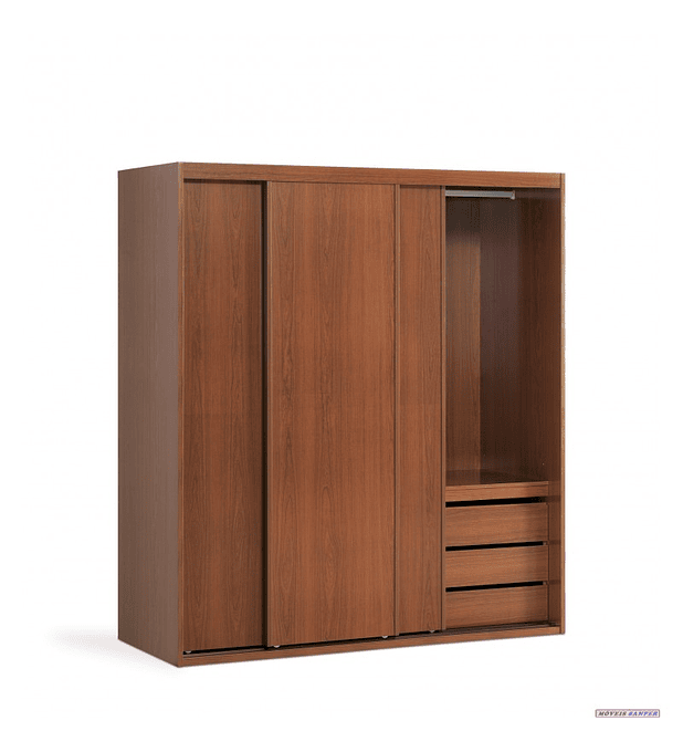 Roupeiro 3 Portas Correr Tróia 