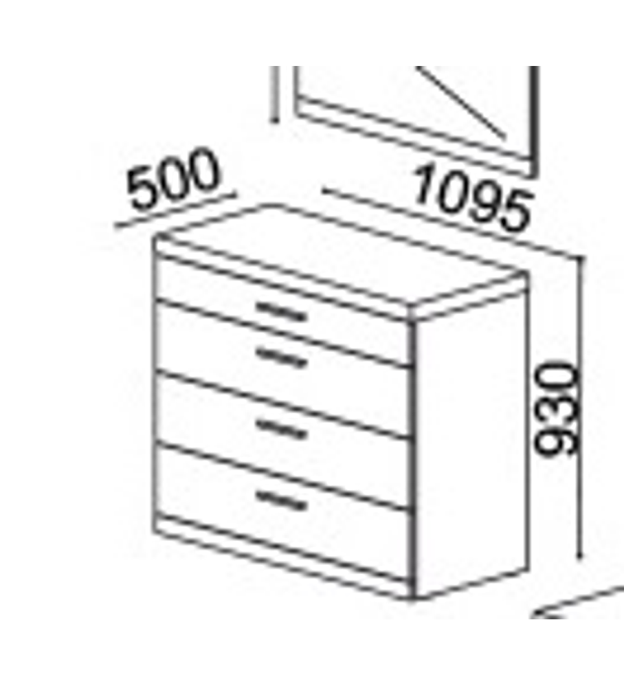 Cómoda Mónaco Branco