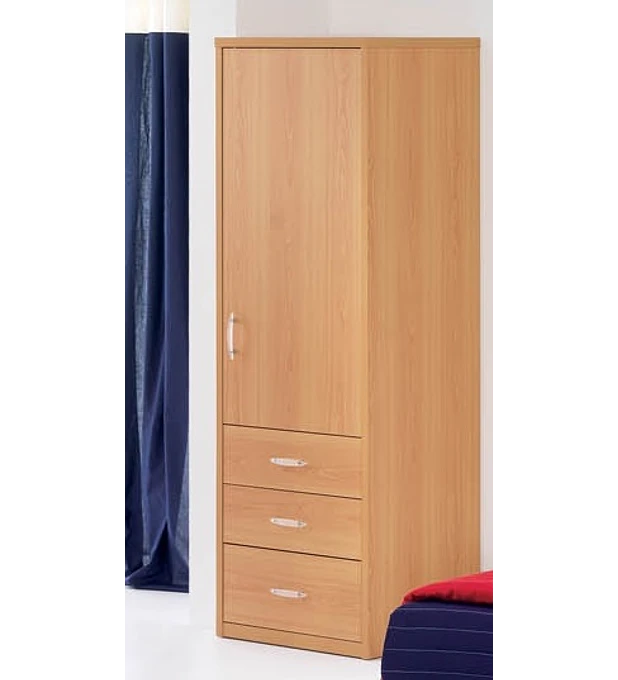 Roupeiro 1 Porta e 3 Gavetas Kids Faia