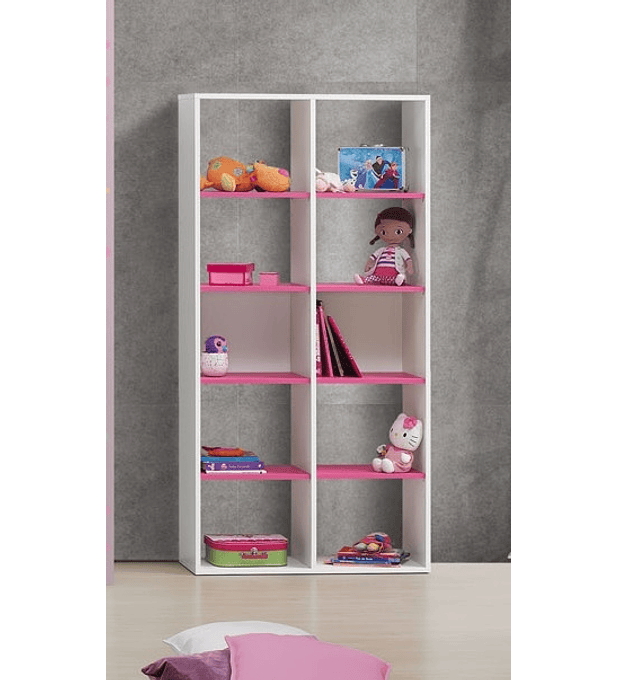 Estante Play Branco Rosa