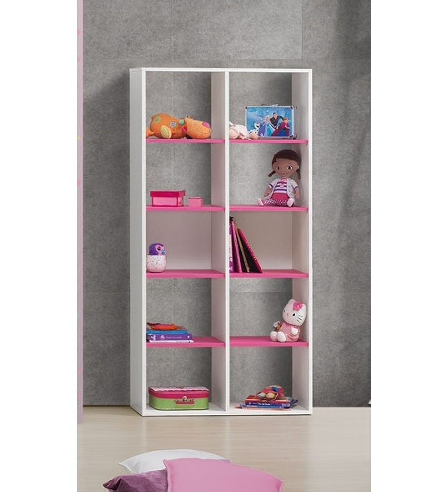 Estante Play Branco Rosa