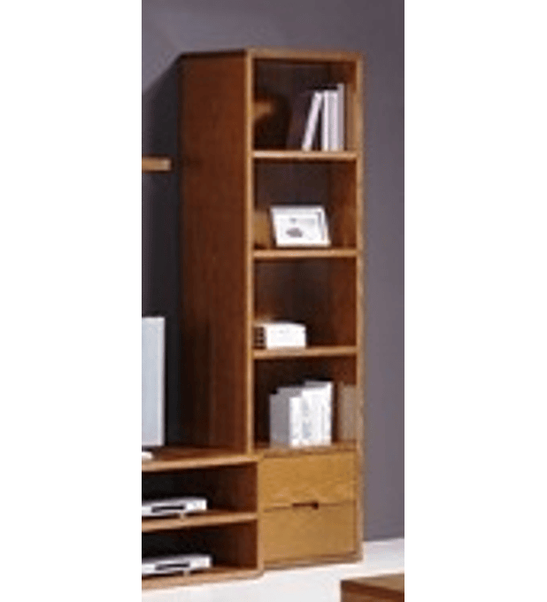 Estante com Gavetas Tróia Pinho Escurecido