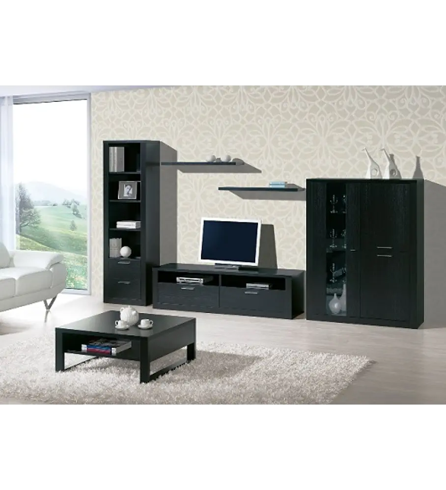 Sala de Estar Completa Bali Preto