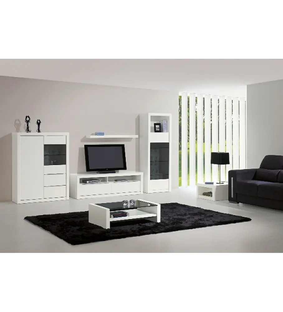 Sala de Estar Completa Baviera Branco