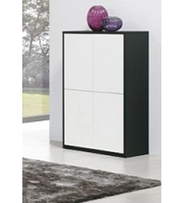 Aparador Olimpo Preto 4 Portas