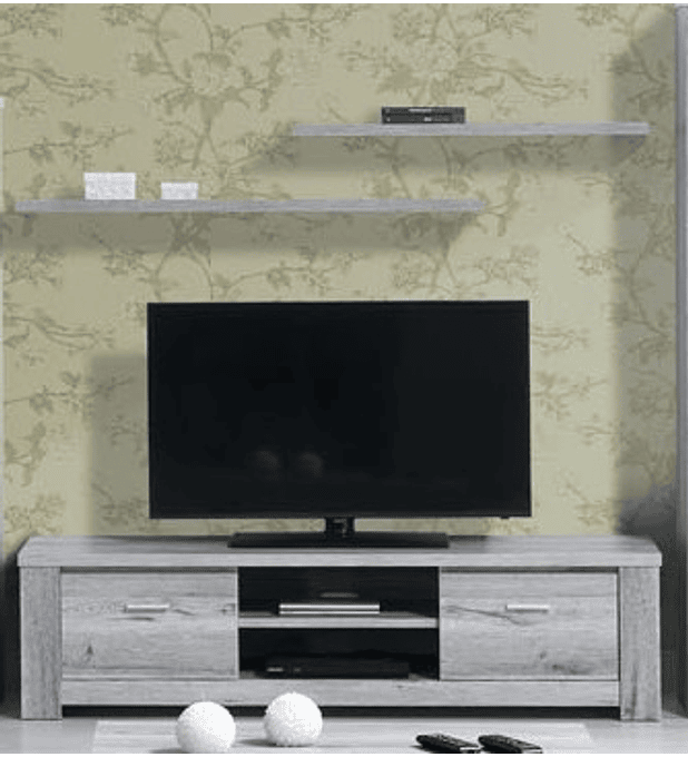 Base TV Florença Cinza Rústico