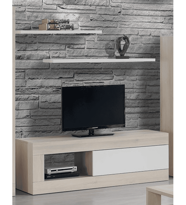 Base TV Madrid Carvalho Branco 155cm