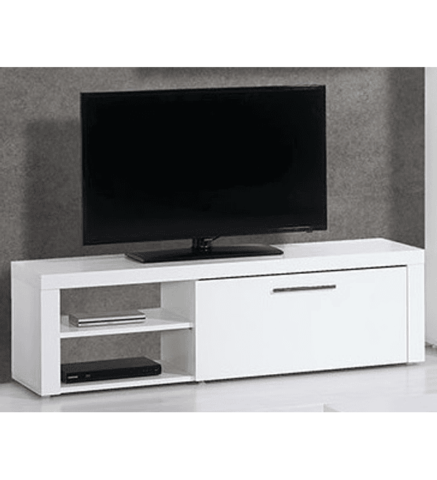Base TV Mónaco Branco 150cm e 1 Gaveta