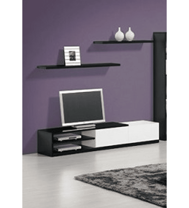 Base TV Olimpo Preto 180cm