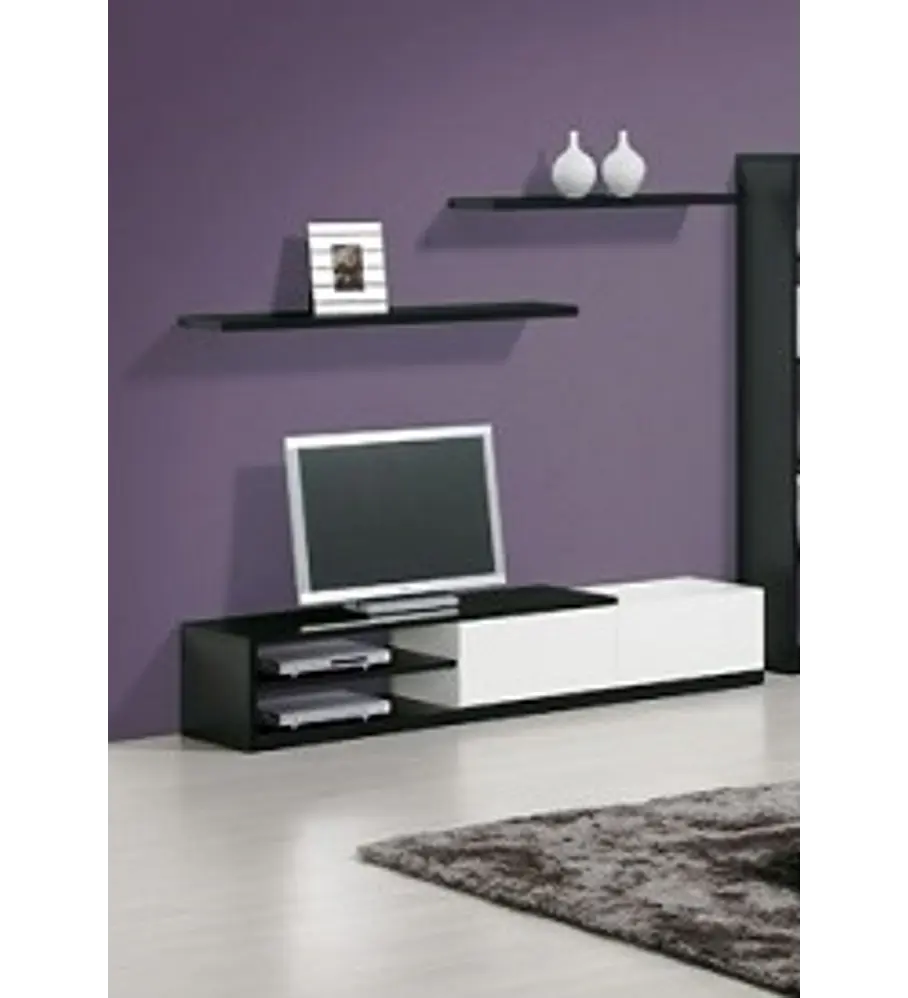 Base TV Olimpo Preto 180cm