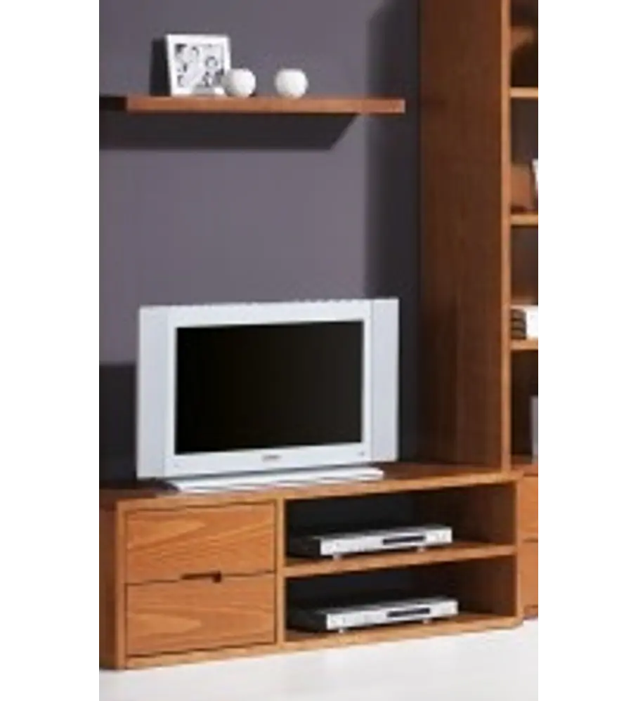 Base TV Tróia Pinho Escurecido 130cm