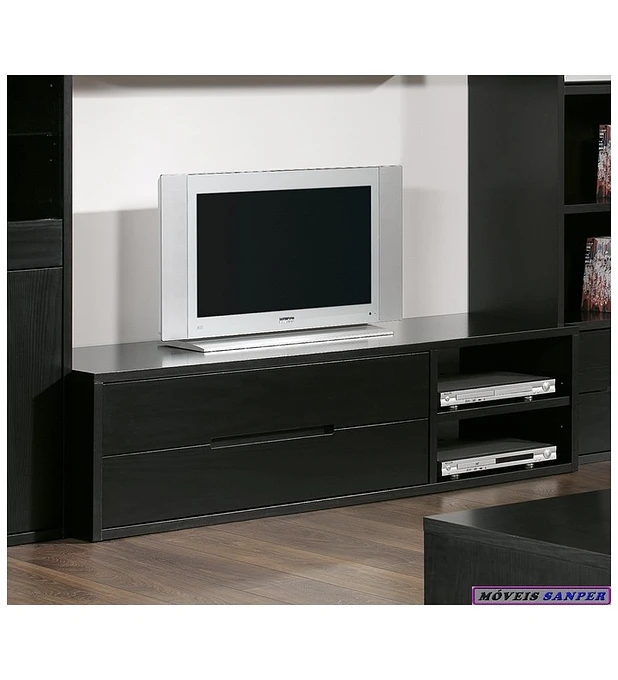 Base TV Tróia Pinho Escurecido 165cm