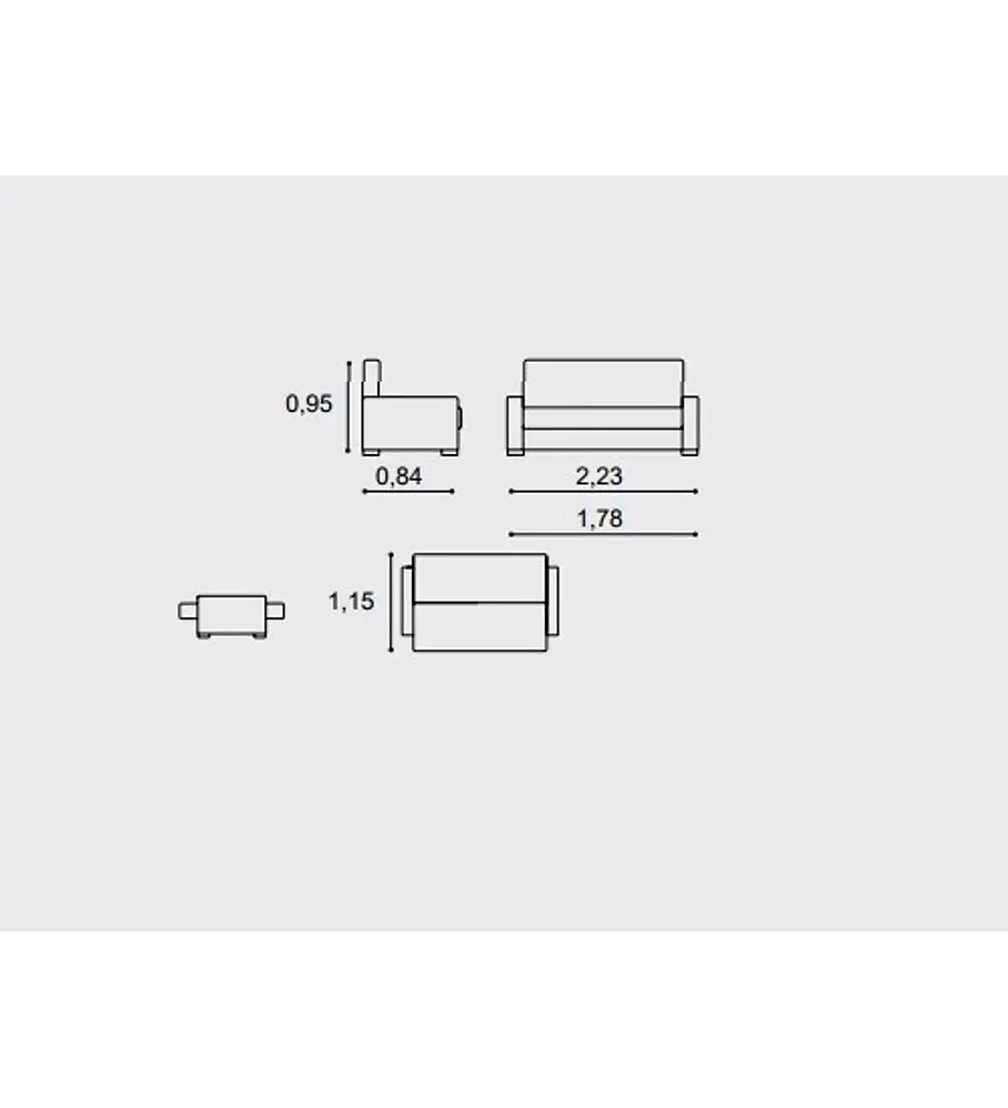 Sofá Kelly 3 Lugares