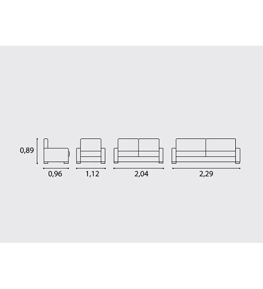 Sofá Oliva 2 Lugares