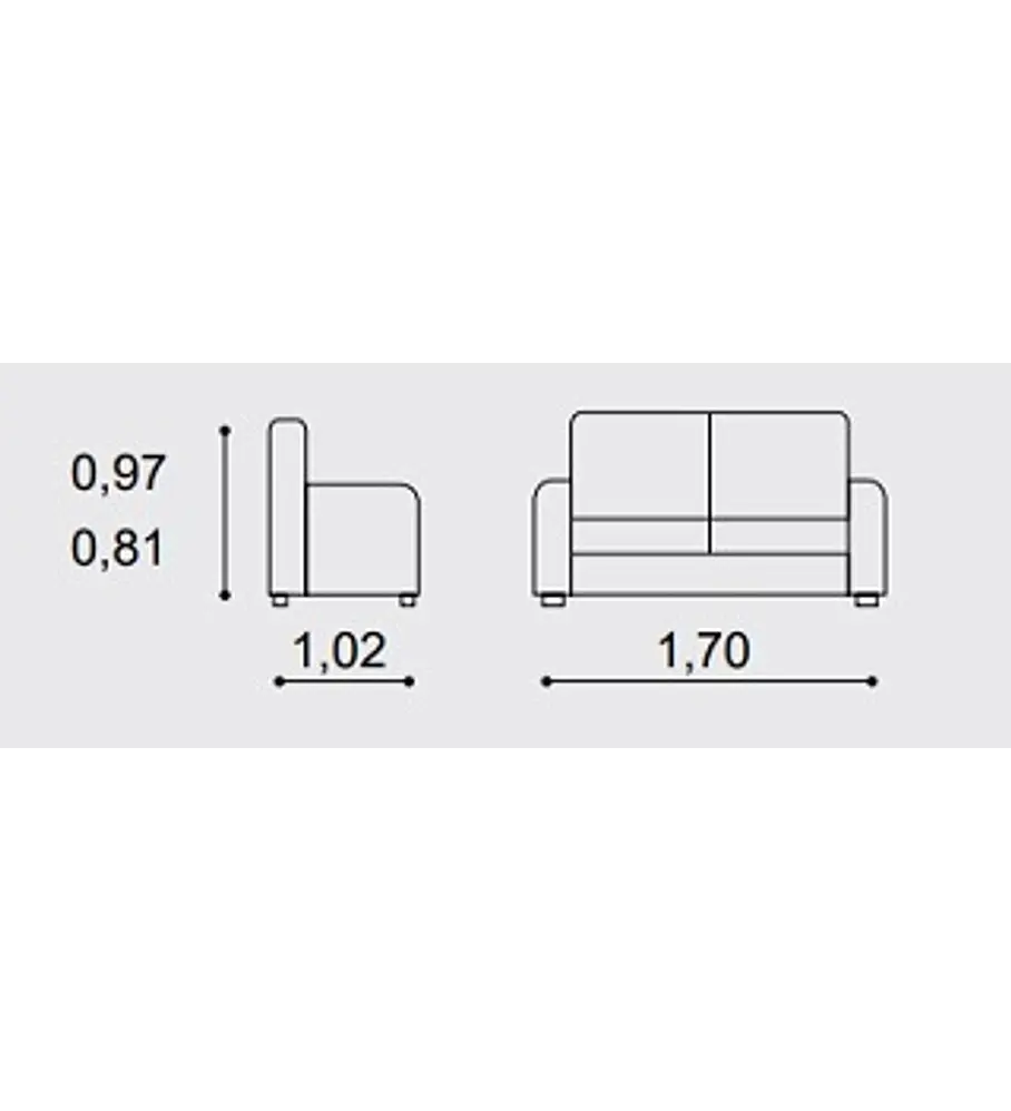 Sofá Philipe 2 Lugares