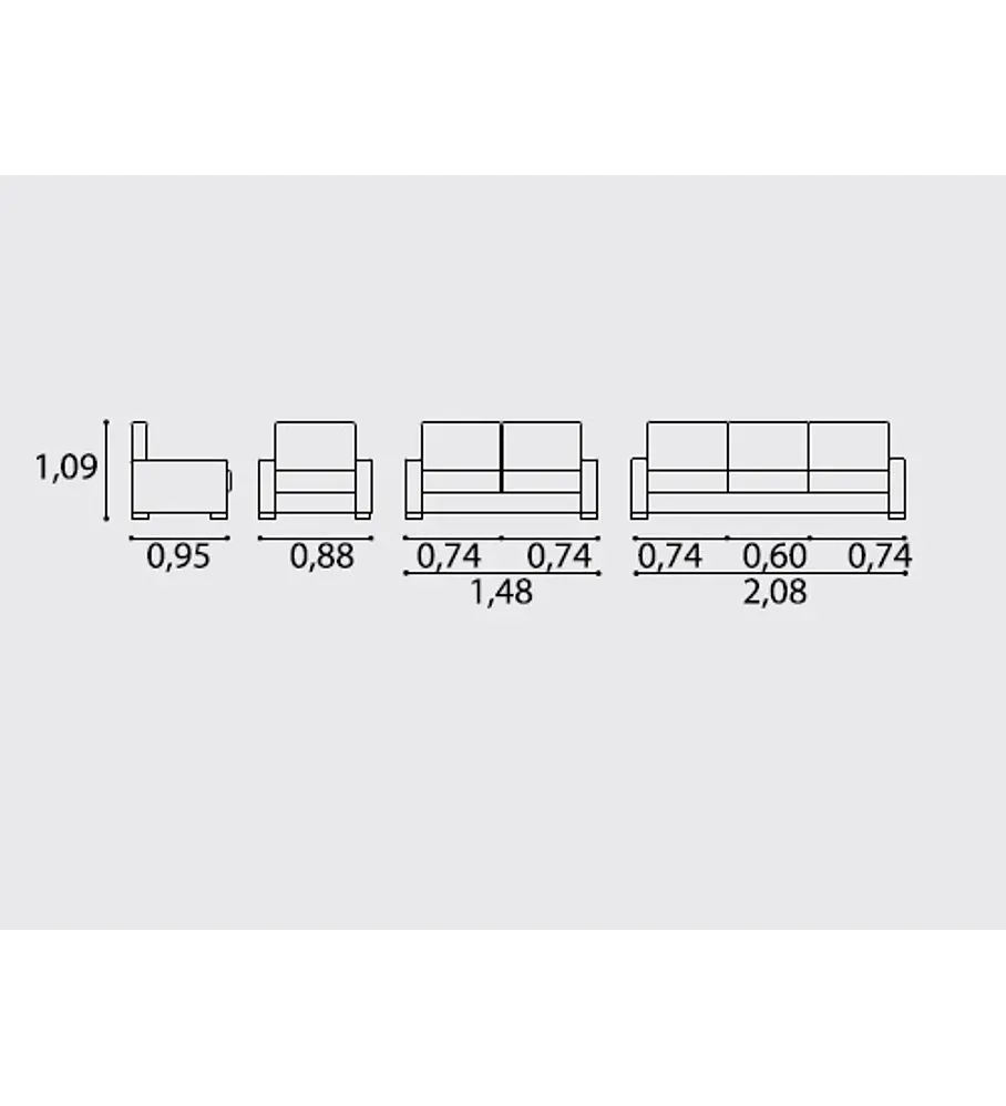 Sofá Vagner 2 Lugares
