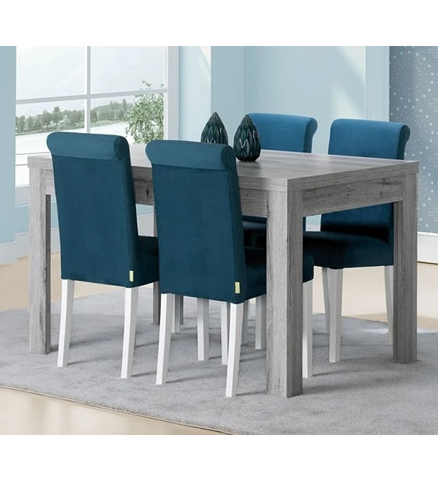 Mesa Sala Florença Cinza Rústico