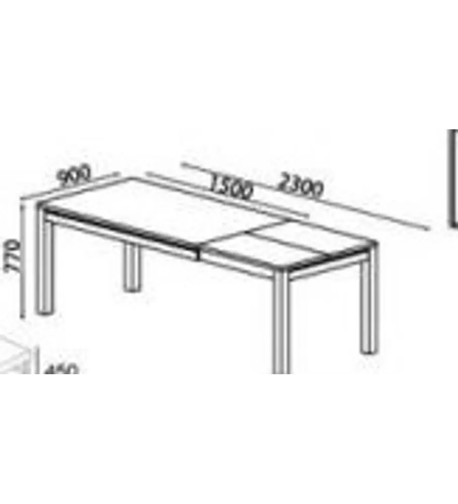 Mesa Sala Tróia Pinho Escurecido