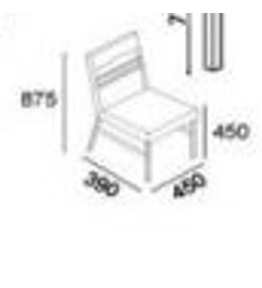 Cadeira Tróia Pinho Escurecido
