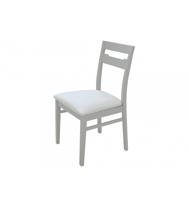 Cadeira Viena Cinza Branco