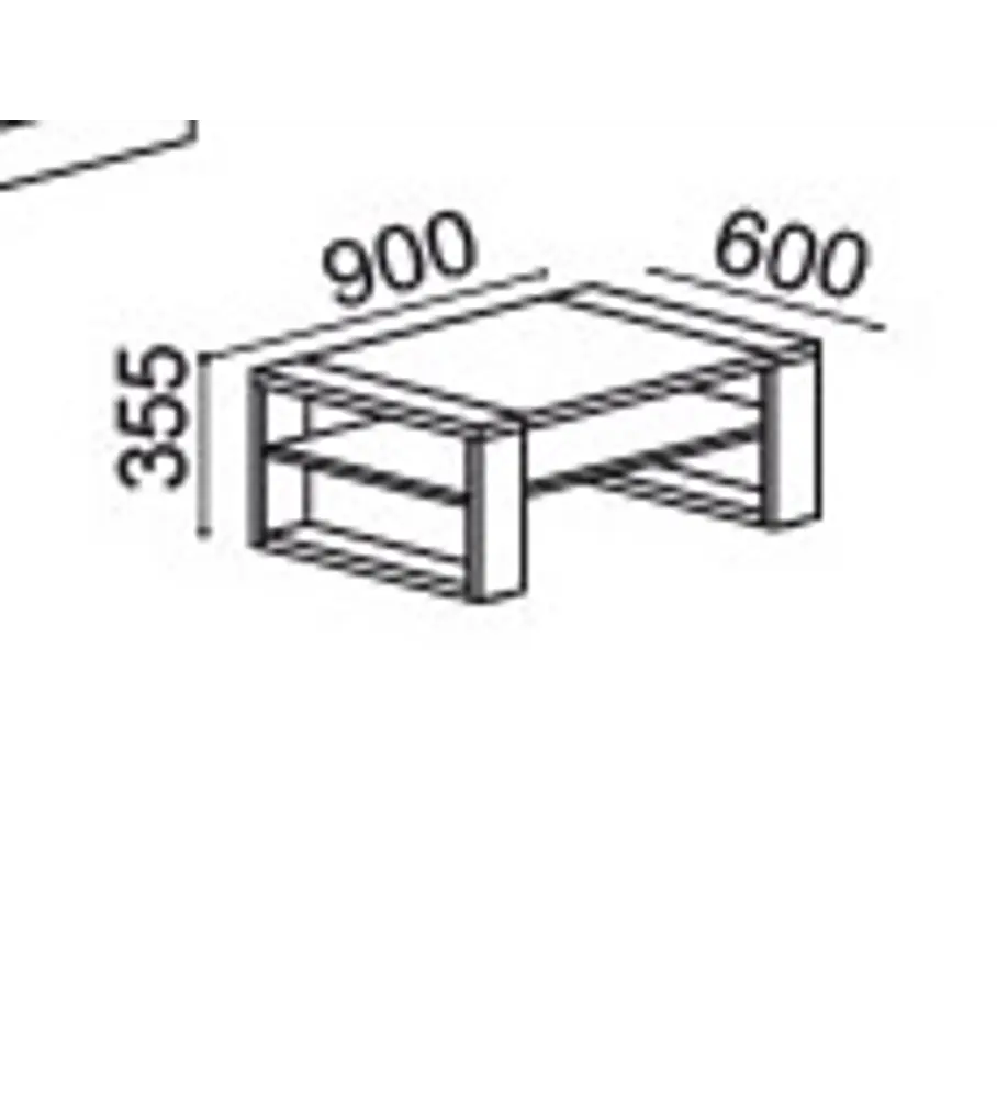 Mesa Centro Madrid Carvalho Branco