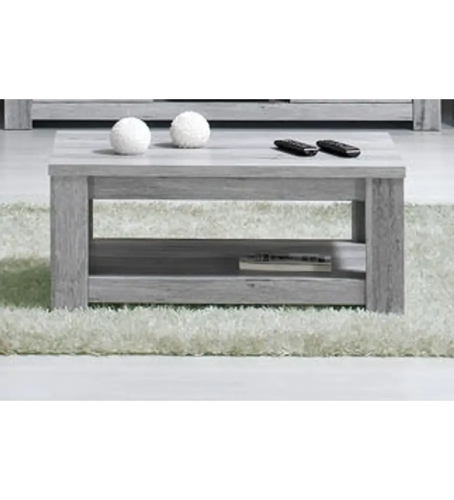 Mesa Centro Florença Cinza Rústico