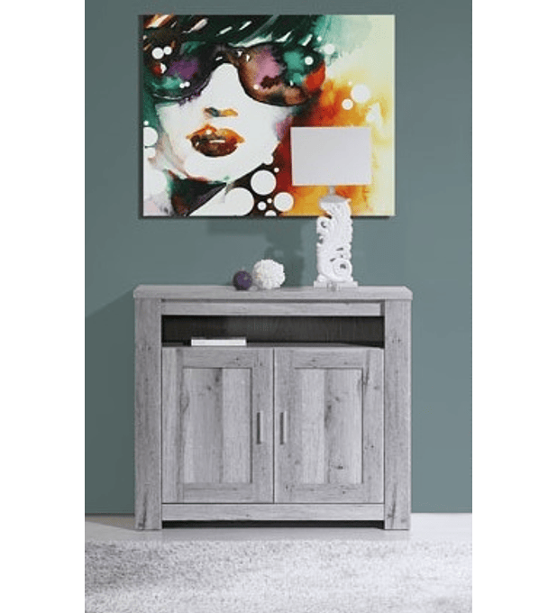 Móvel Hall Florença Cinza Rústico