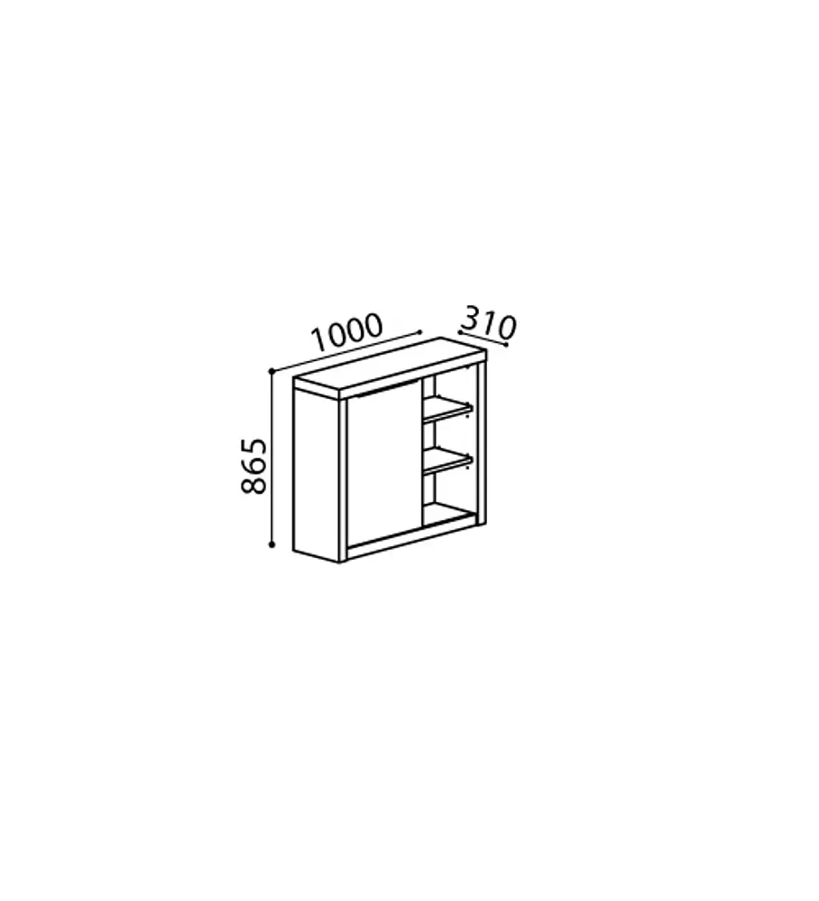 Móvel Hall Baviera Preto