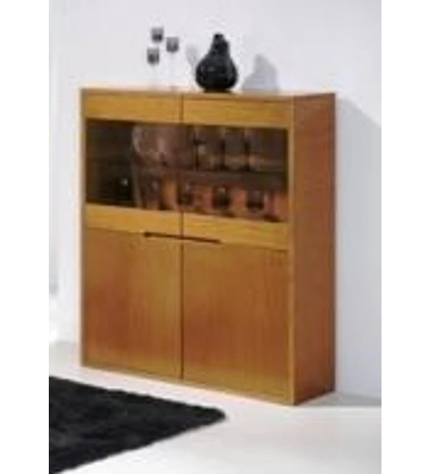 Cristaleira Tróia Pinho Escurecido