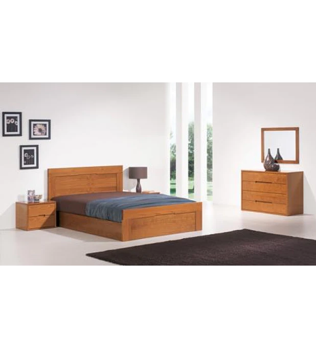 Quarto Casal Completo Tróia Pinho Escurecido