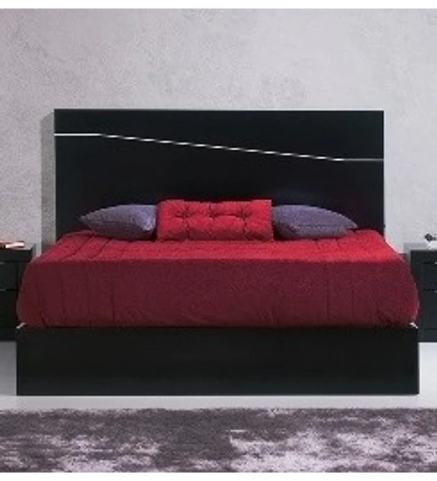 Cama Casal Sommier Elevatório Baviera Preto