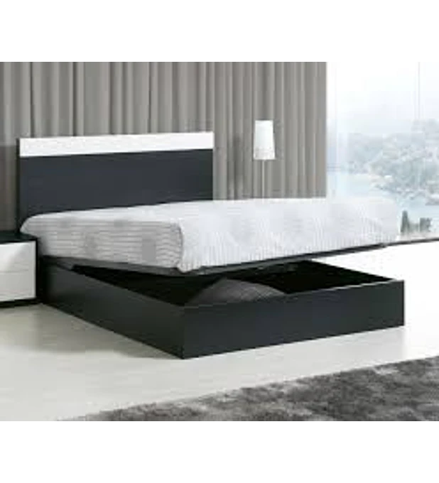Cama Casal Sommier Elevatório Olimpo Preto