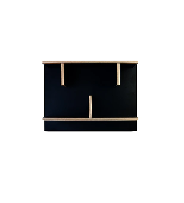Prateleira Bern 60 Preto Plywood